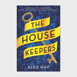 A large key wrapped in yellow ribbon displays the book title 