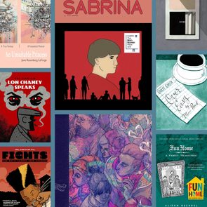 Books displayed side-by-side: colorful, varied covers with illustrations and text; includes titles like 