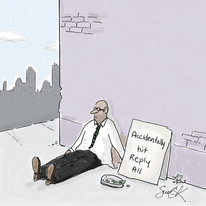 Double check all emails cartoon