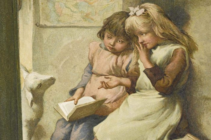 'Mary Had A Little Lamb Its Fleece Was White As Snow and Everywhere That Mary Went the Lamb Was Sure to Go '