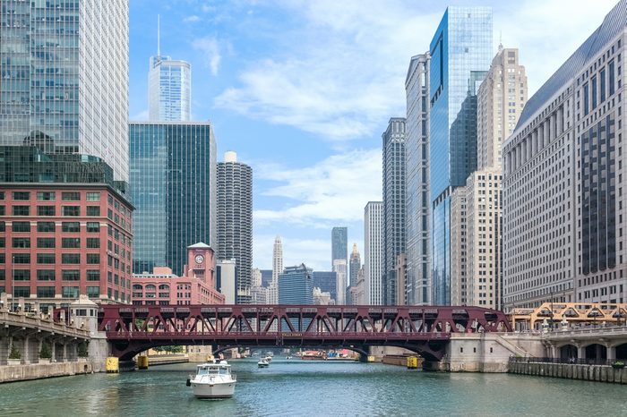 Chicago River in downtown Chicago