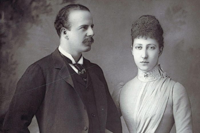 The Duke and Duchess of FIFE; Louise, Princess Royal, 1867-1931, daughter of King Edward VII and grandaughter of Queen Victoria married Alexander Duff, 6th Earl of Fife in 1899; photograph by W & D Downey, London