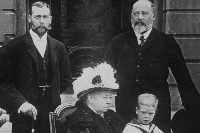 QUEEN VICTORIA, KING GEORGE V, KING EDWARD VIII, KING EDWARD VII - 1895