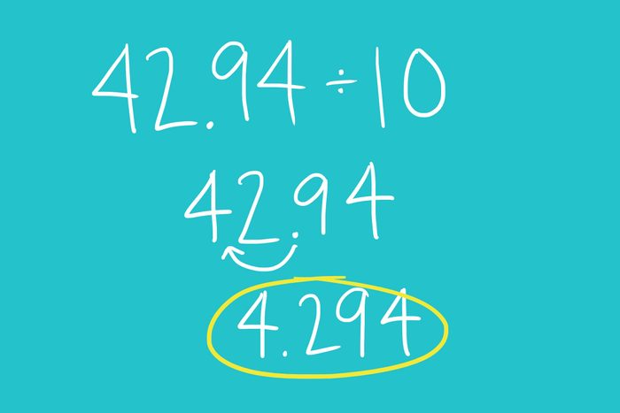 Dividing by 10, 100, or 1,000
