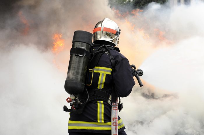 Fireman on the fire