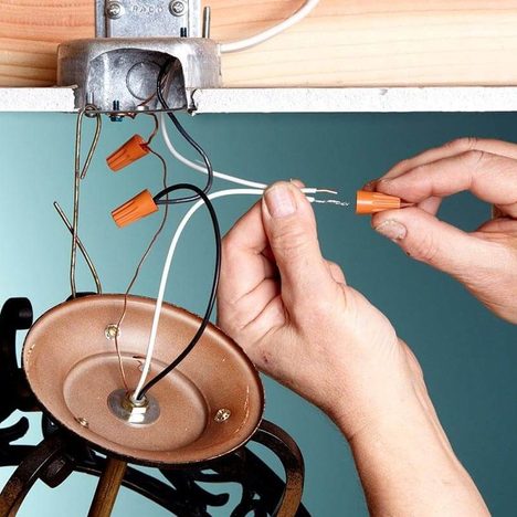 replacing light fixture