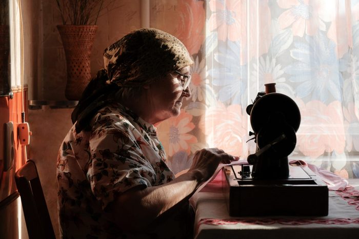 grandma sewing