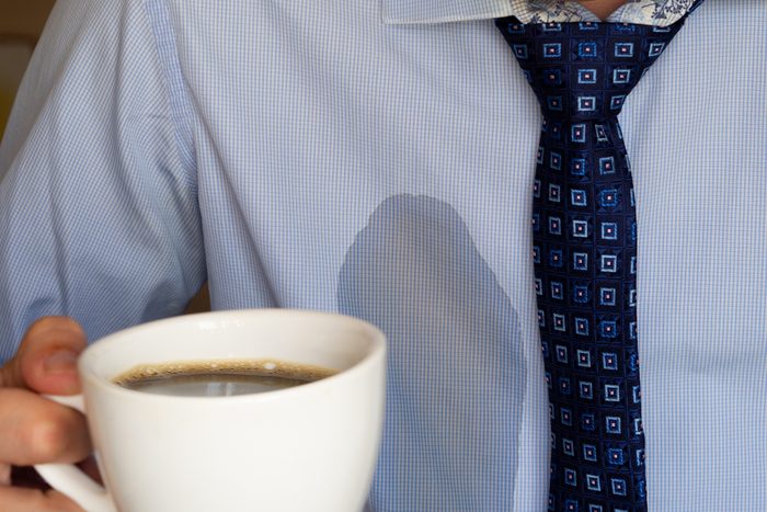 White vinegar for cleaning water-soluble stains