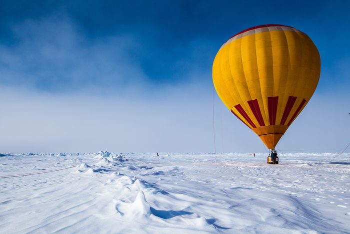 A fire balloon in North Pole