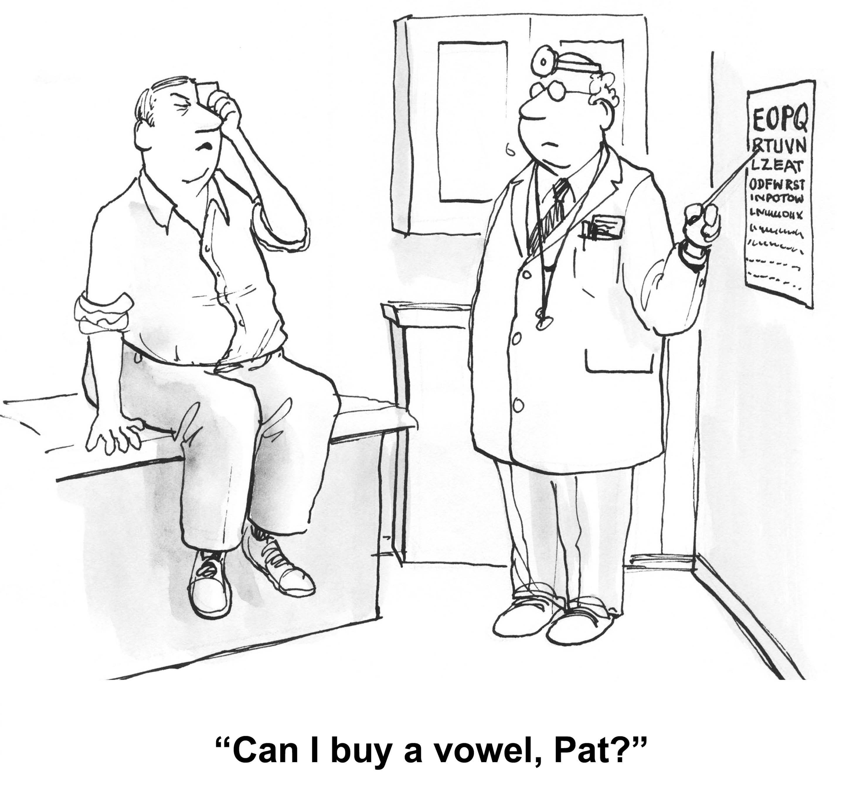 eye doctor cartoon