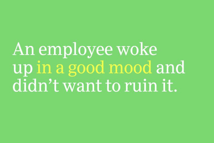 in a good mood