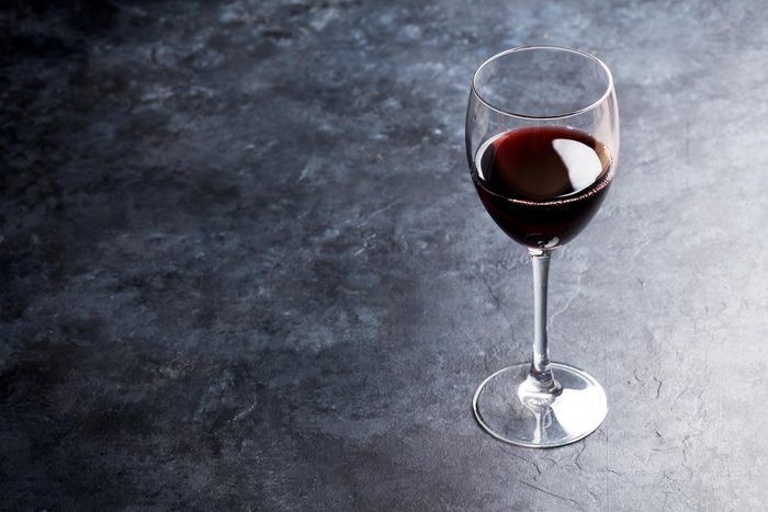 glass of red wine