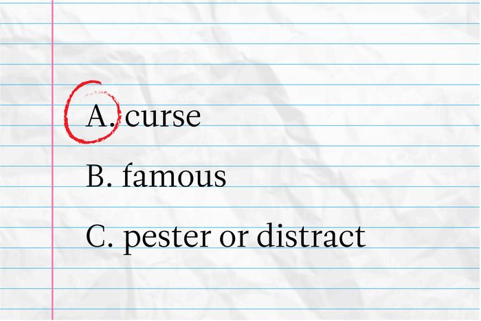 word power a. curse