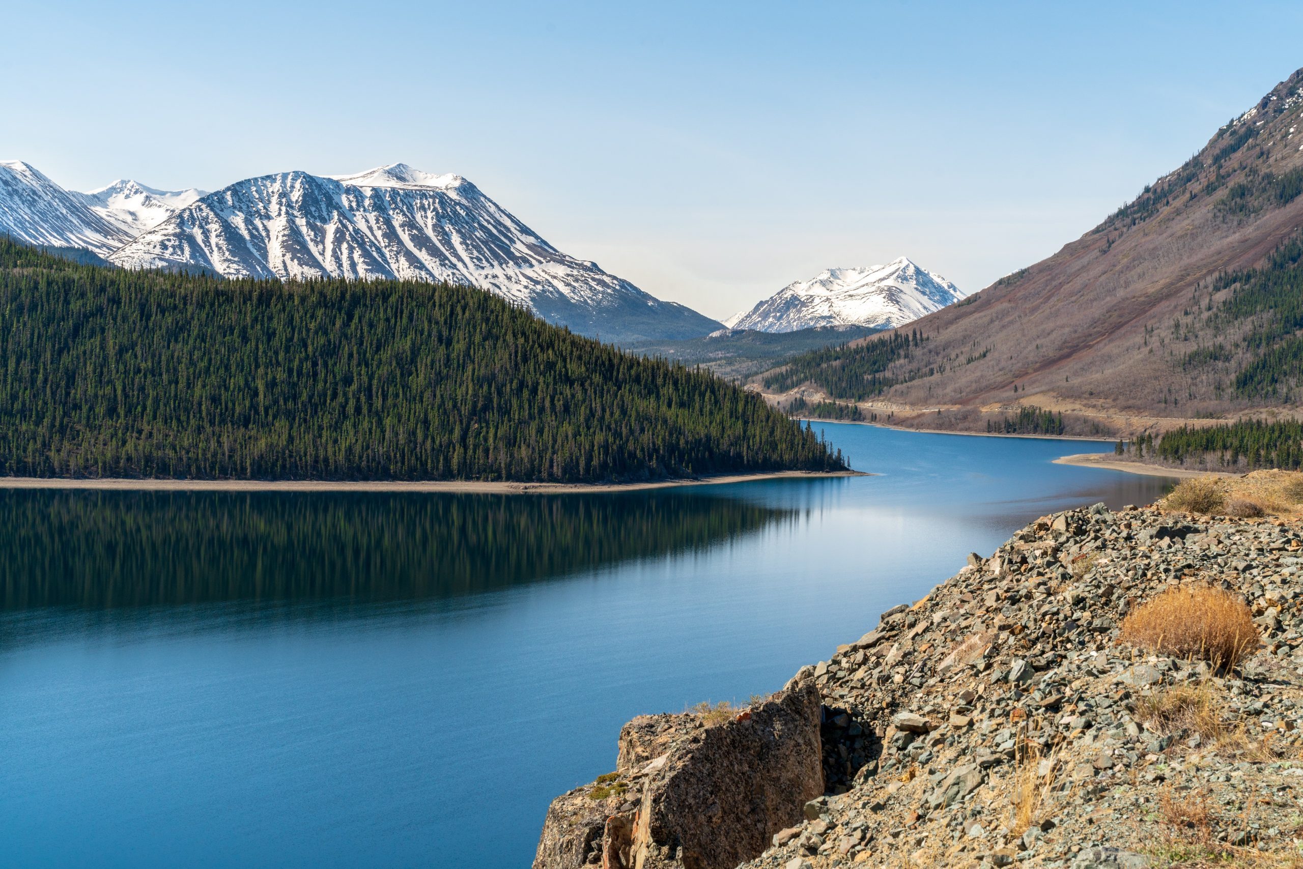 Lakes along the Klondike Highway, Canada