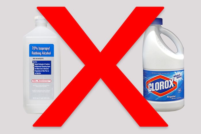rubbing alcohol bleach