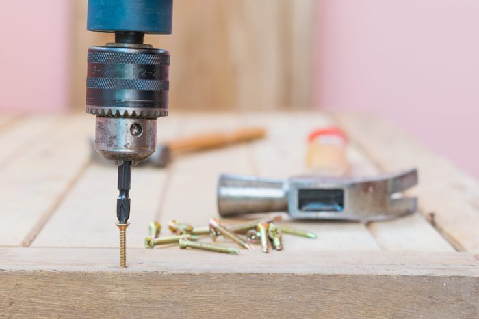 screw was tightened by electric drill
