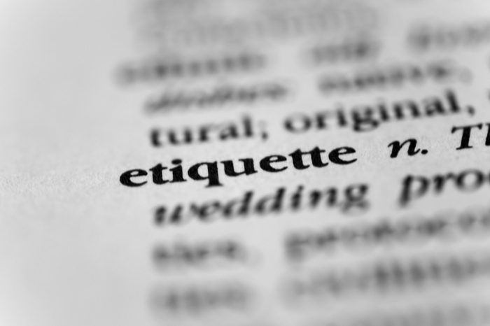 Etiquette