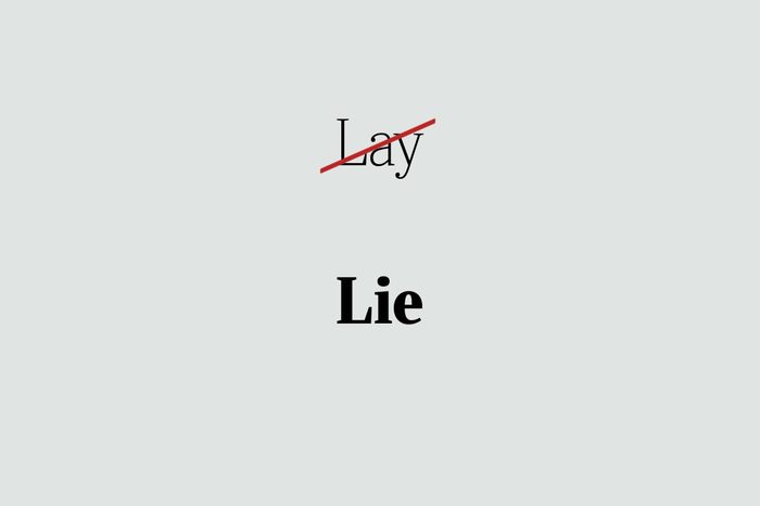 phrases you're using wrong lie