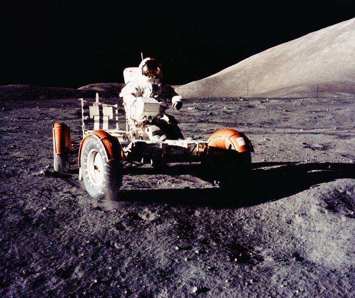 Eugene Cernan Driving LRV