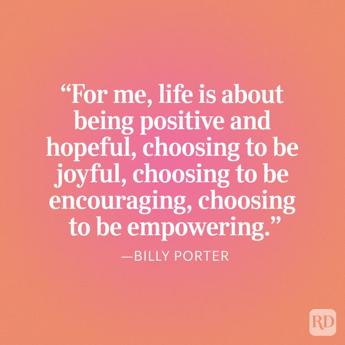 Billy Porter Happiness Quote