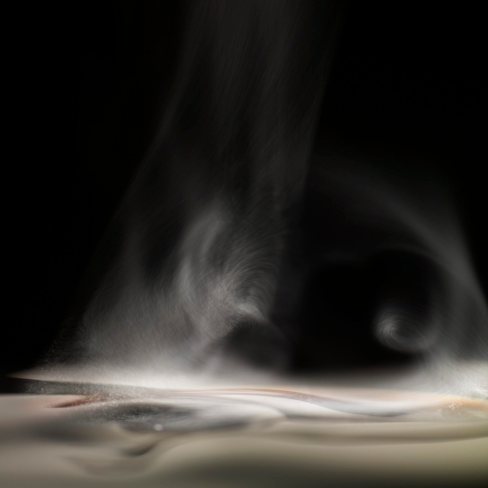 hot and steaming coffee