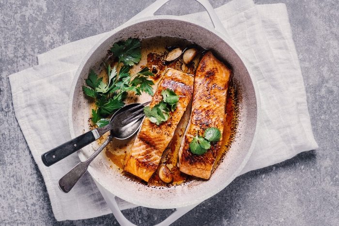 Seared salmon