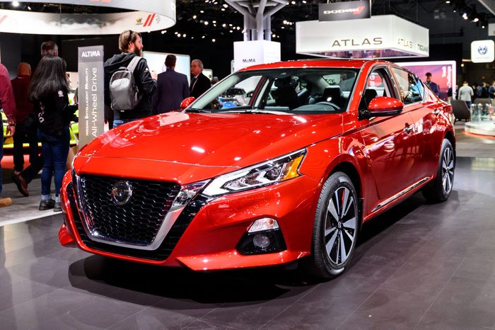 Nissan Altima seen at the New York International Auto Show...