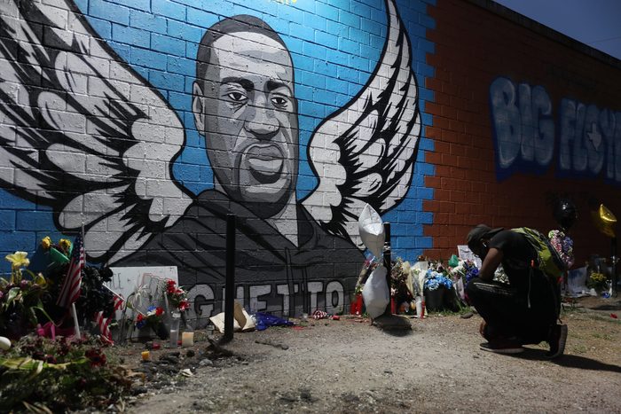 Public Memorial For George Floyd Held In Houston