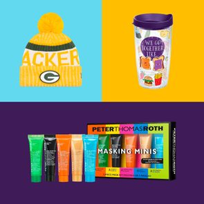 A knitted yellow hat with 