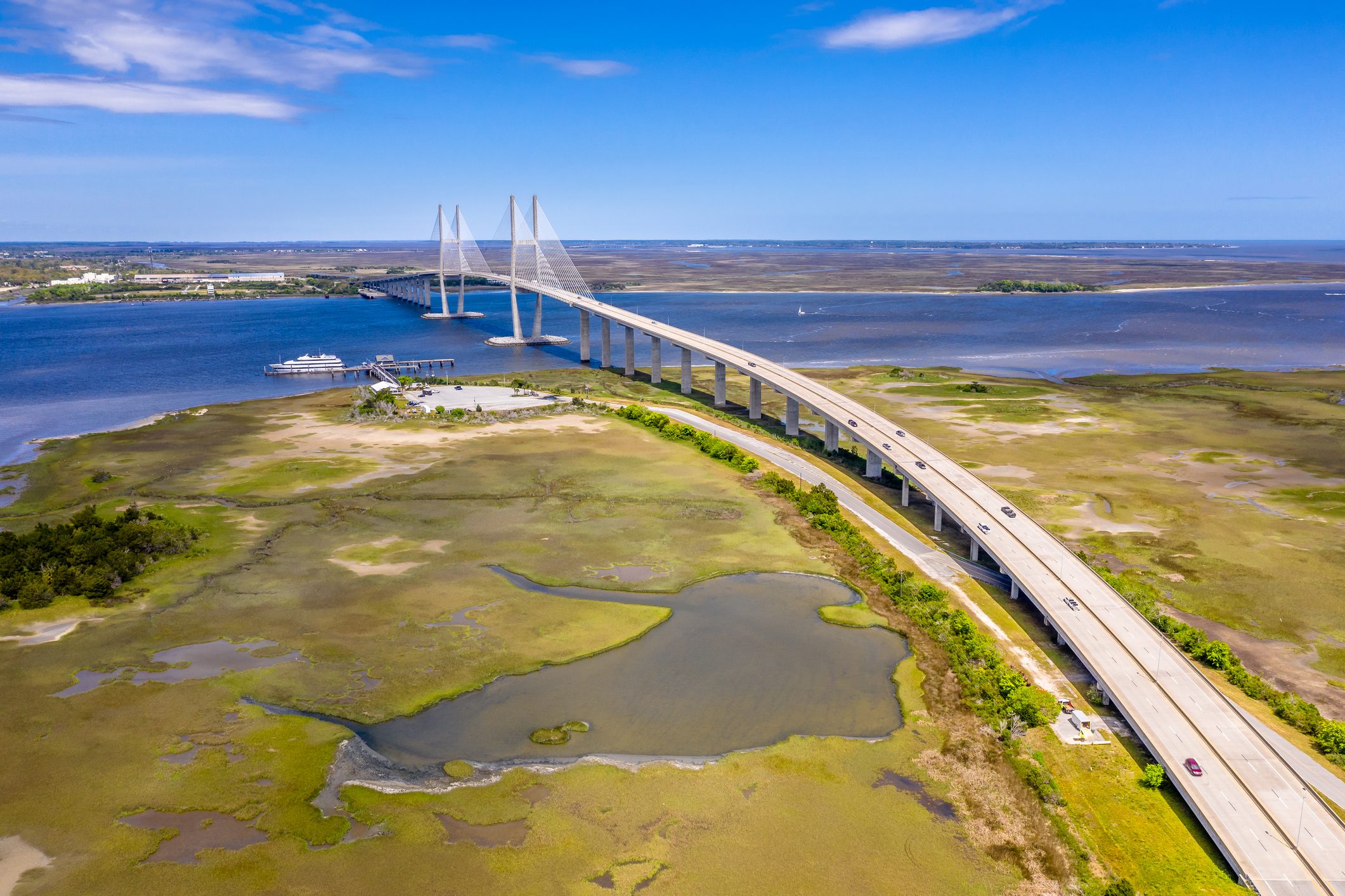 Bridge Over Sea Against Sky