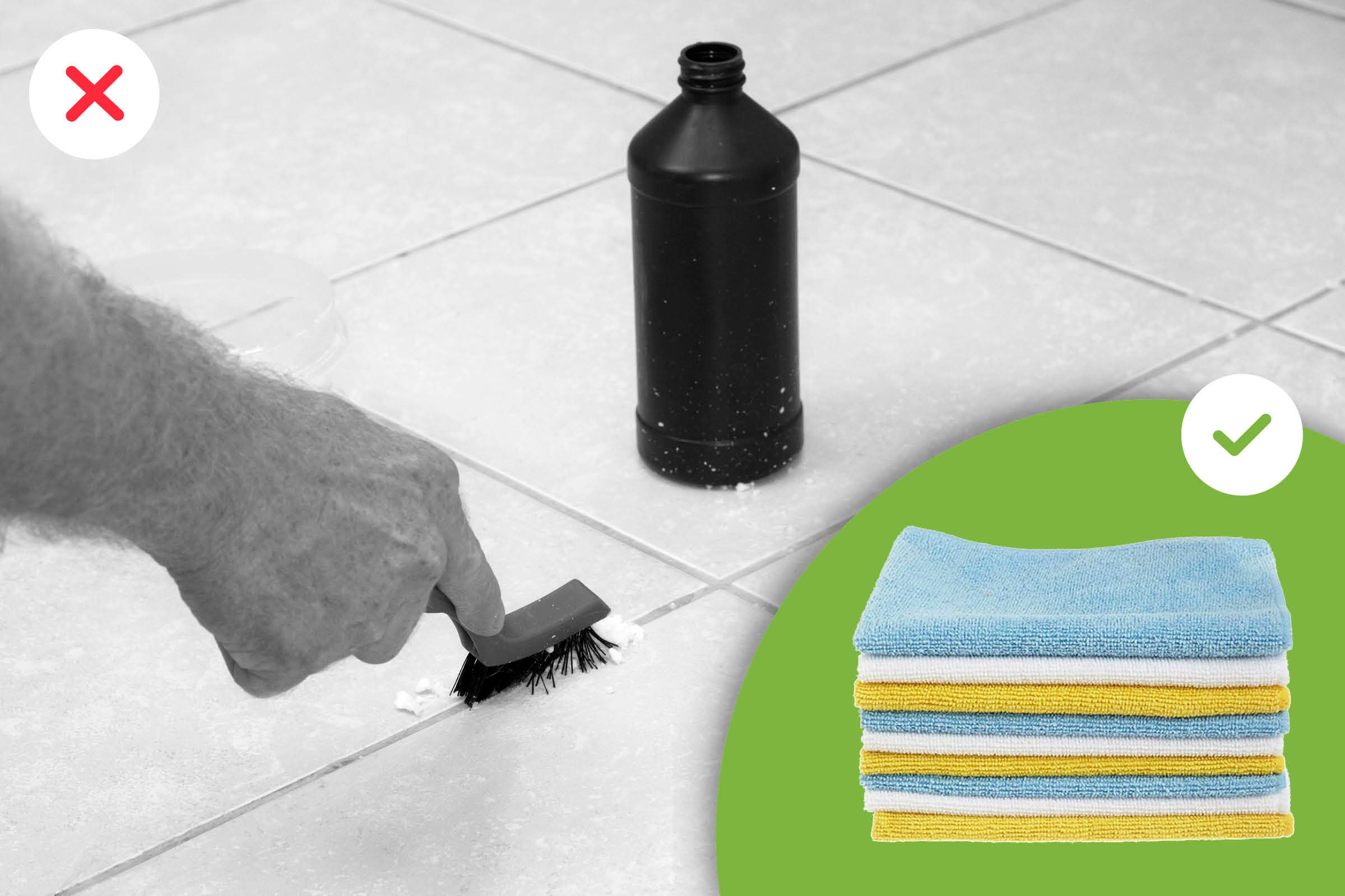 Cleaning a wooden floor