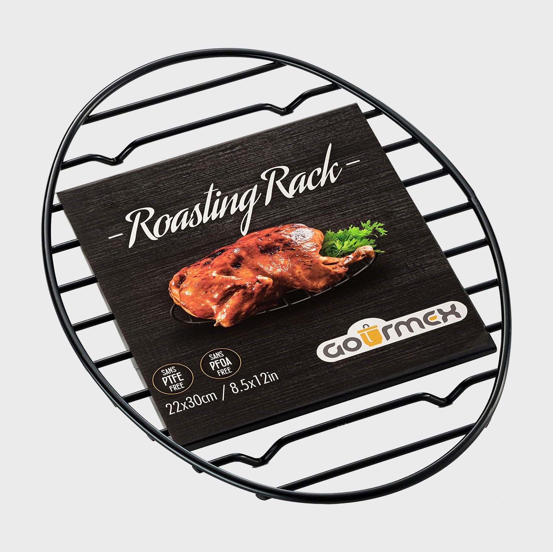 Gourmex Black Oval Roasting Rack