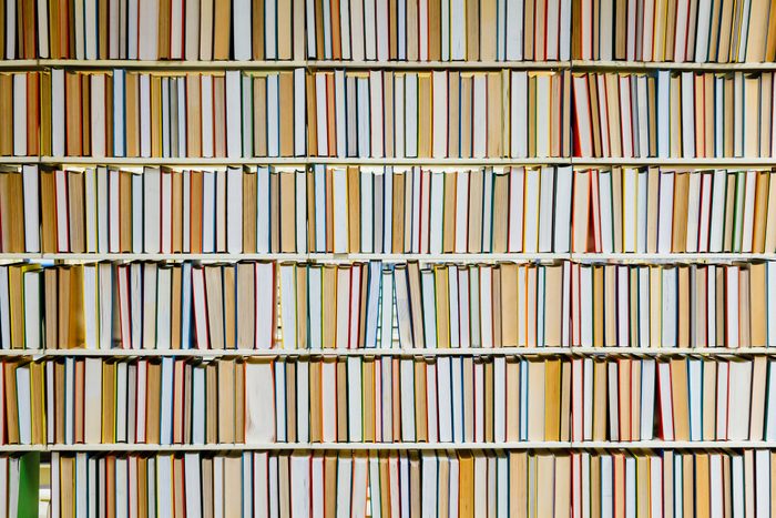 Books in bookshelf
