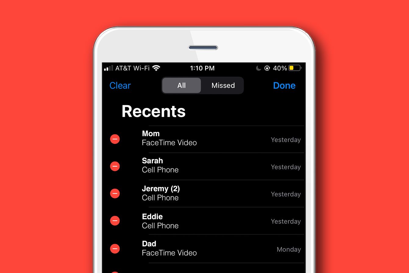 How to View (and Delete) Your iPhone’s Call History