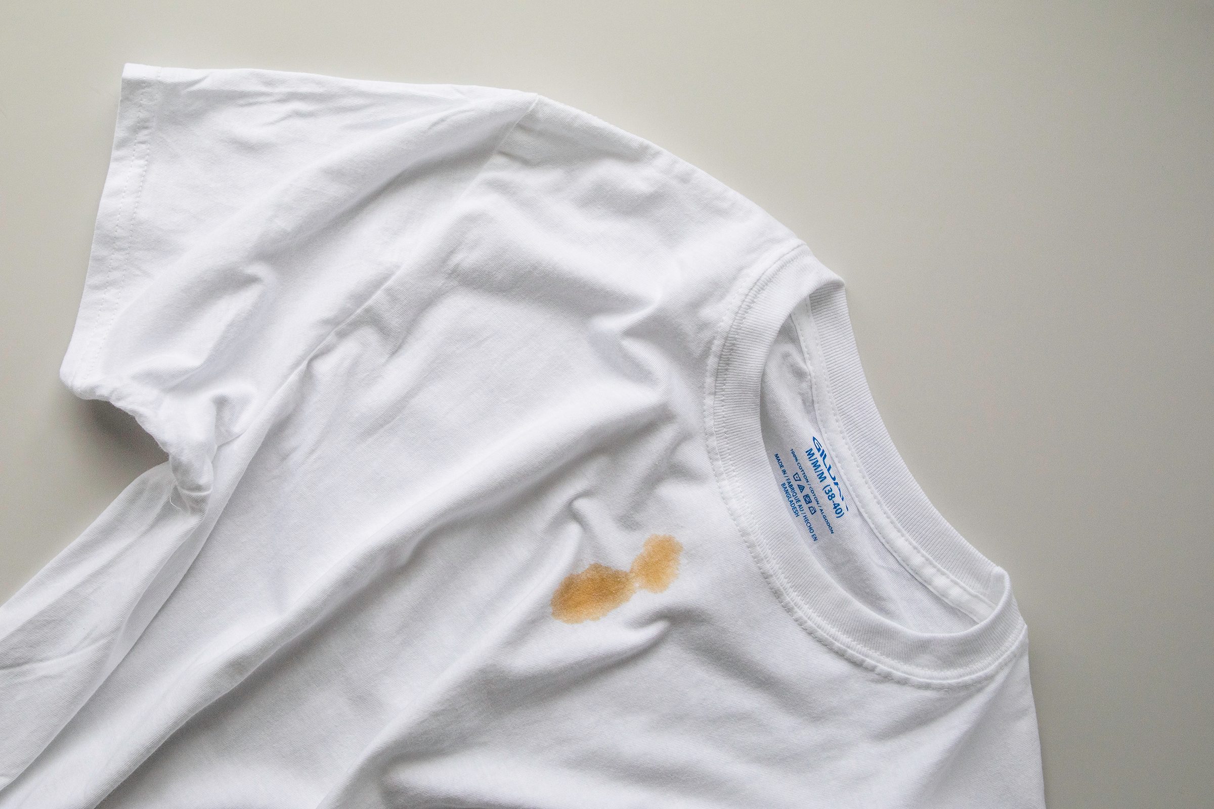 remove coffee stains from clothing