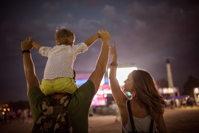 Family on festival