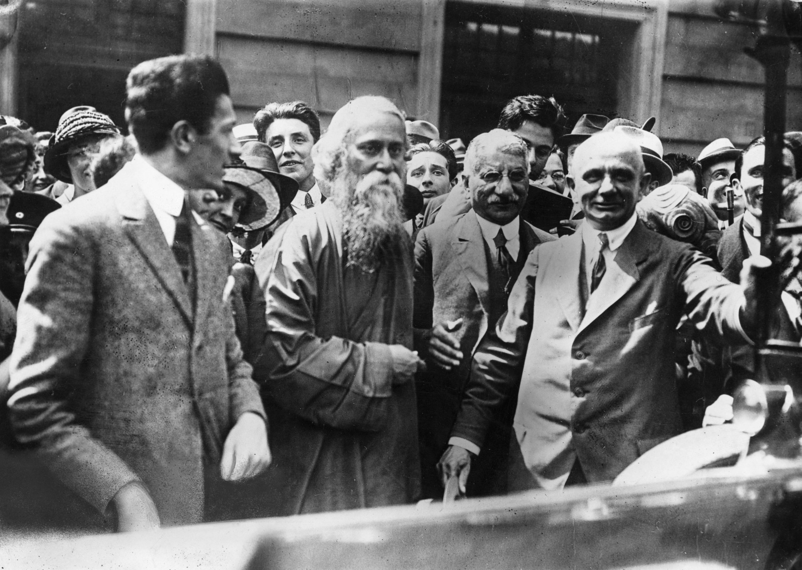 Indian poet and philosopher Rabindranath Tagore in London.
