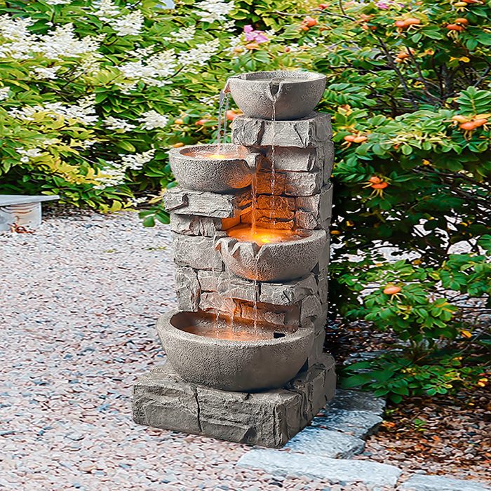 Ivy Bronx Cuvier Resin Stone Tiered Bowls Ecomm Via Wayfair.com