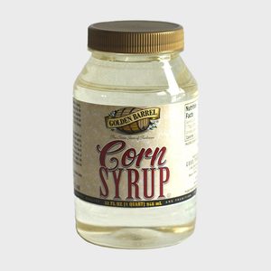 Jar containing corn syrup, labeled 
