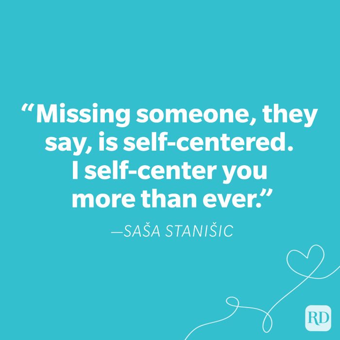 Sasa Stanisic Miss You Quote