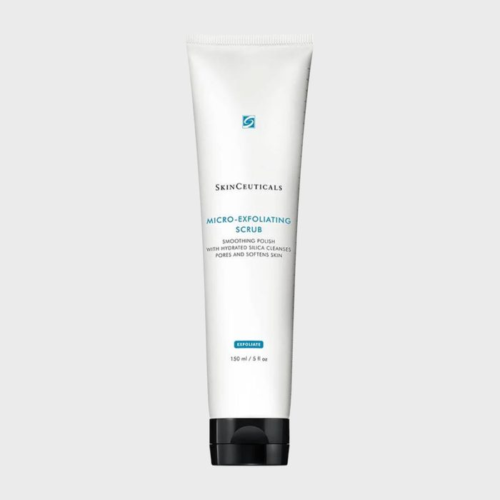 A white tube labeled 