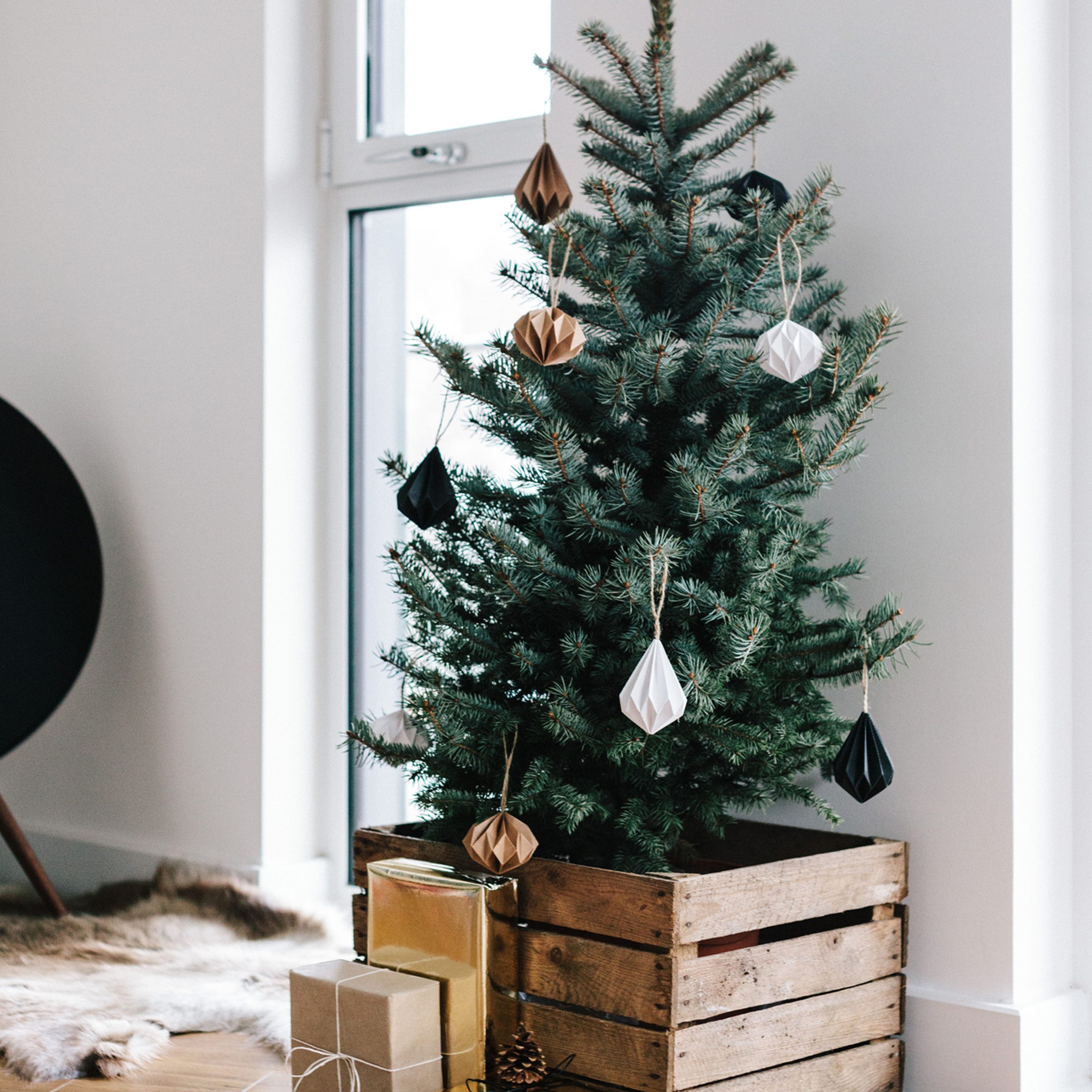 Christmas vibes and decorations in living room