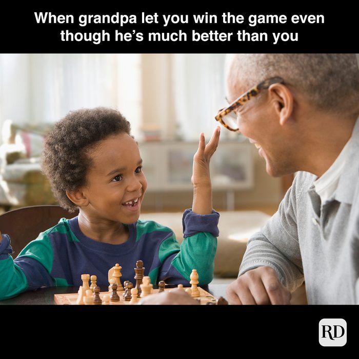 When Grandpa Let You Win The Game Even Though Hes Much Better Than You