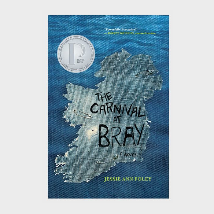 Ireland-shaped denim patch labeled 