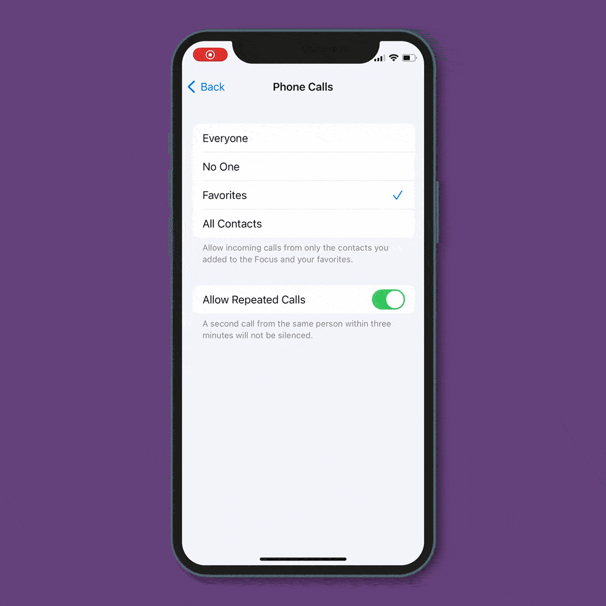 6 Allow Repeated Calls