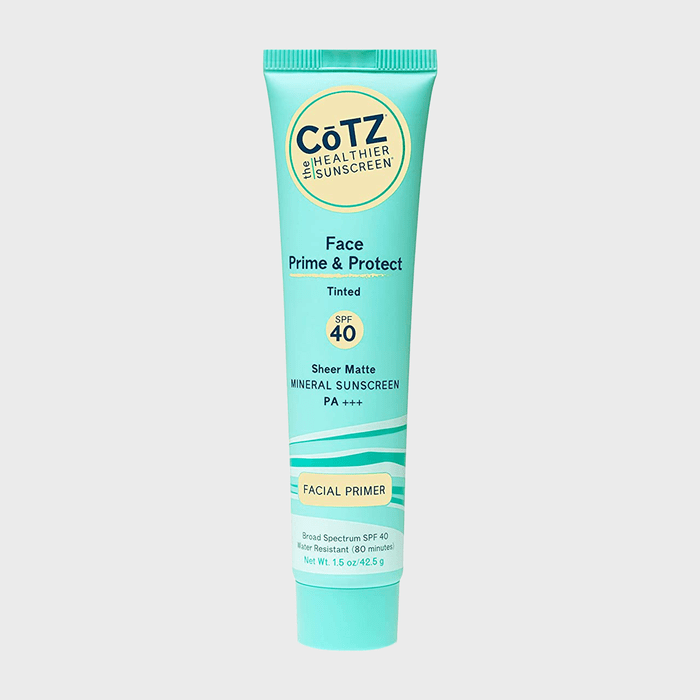 A teal tube displays 