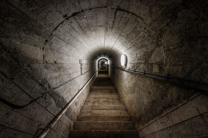 Old wartime tunnel, St Aubin, Jersey