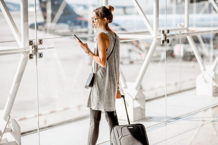 Woman at the airport