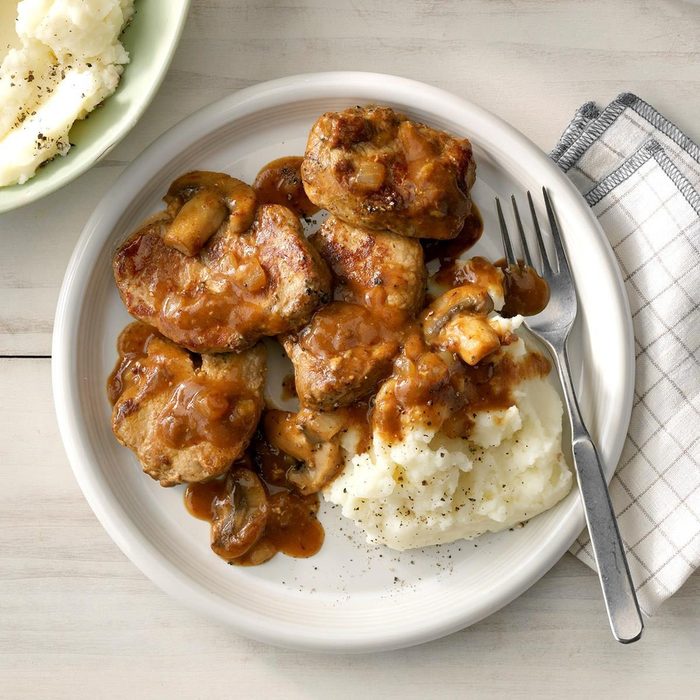 Peppered Pork With Mushroom Sauce