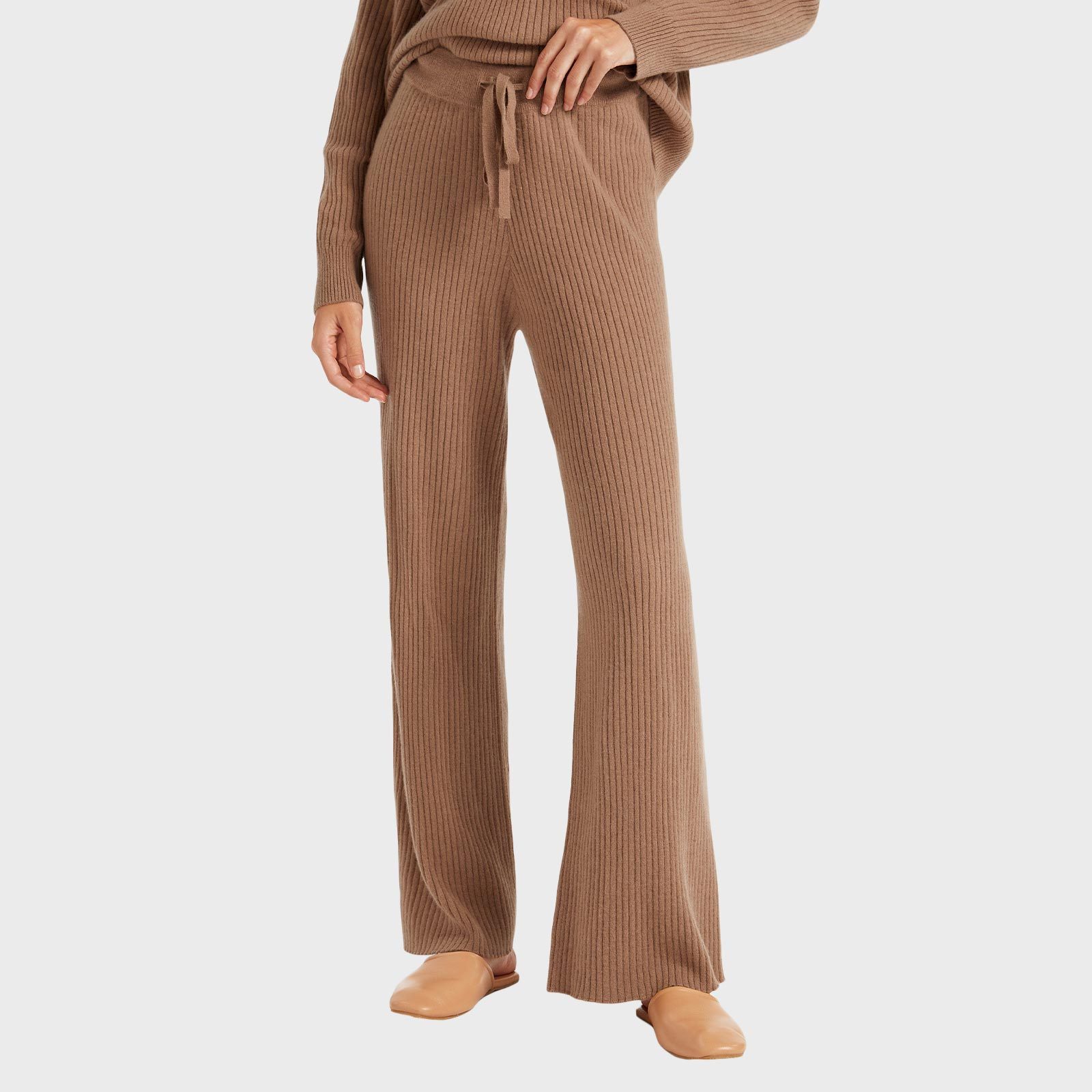 Lilysilk Casual Cashmere Wide Leg Pants